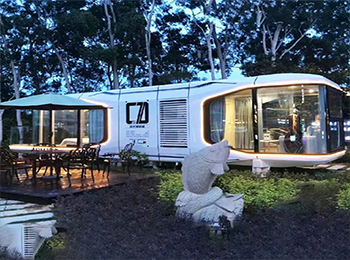 Portable prefabricated homes luxury living capsule house