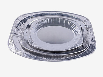 Disposable food grade aluminum foil BBQ baking pans for fish