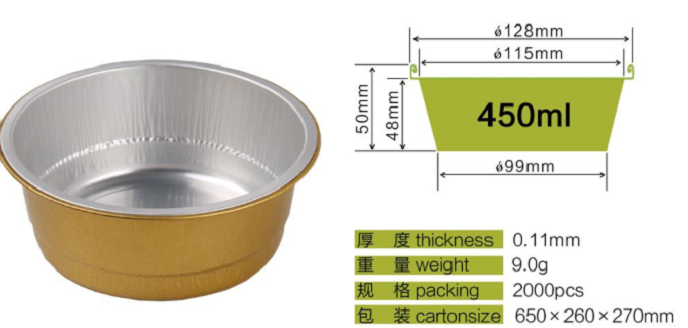 Foil cups MT-RC180